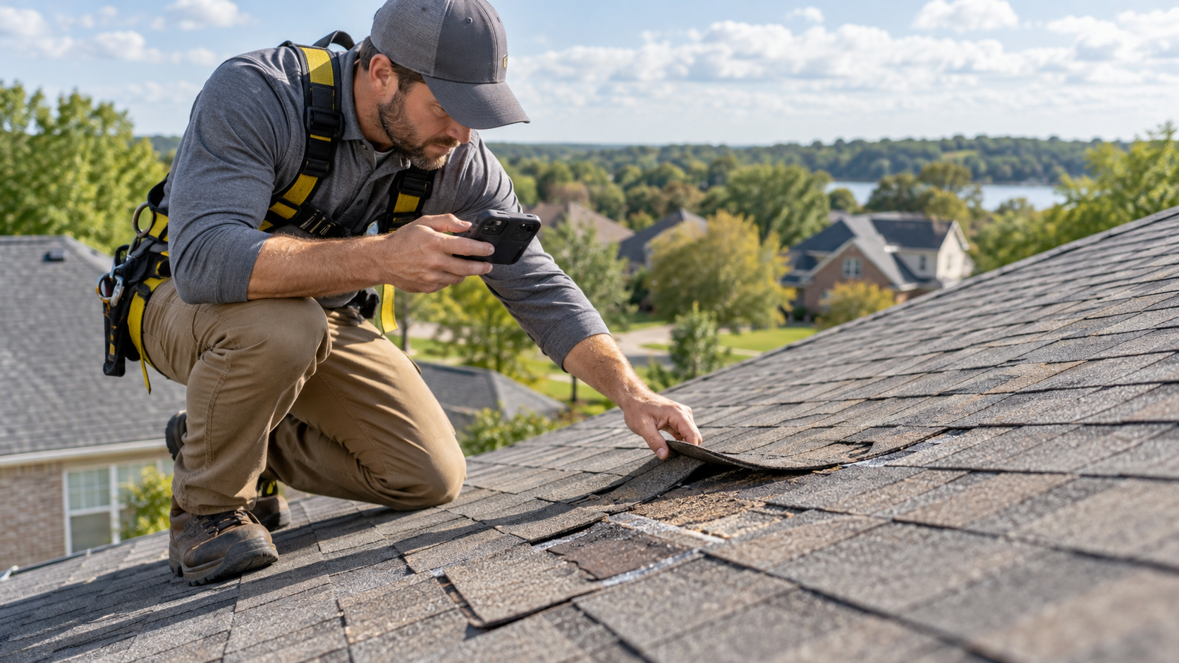 Professional Rooftop Shingle Inspection